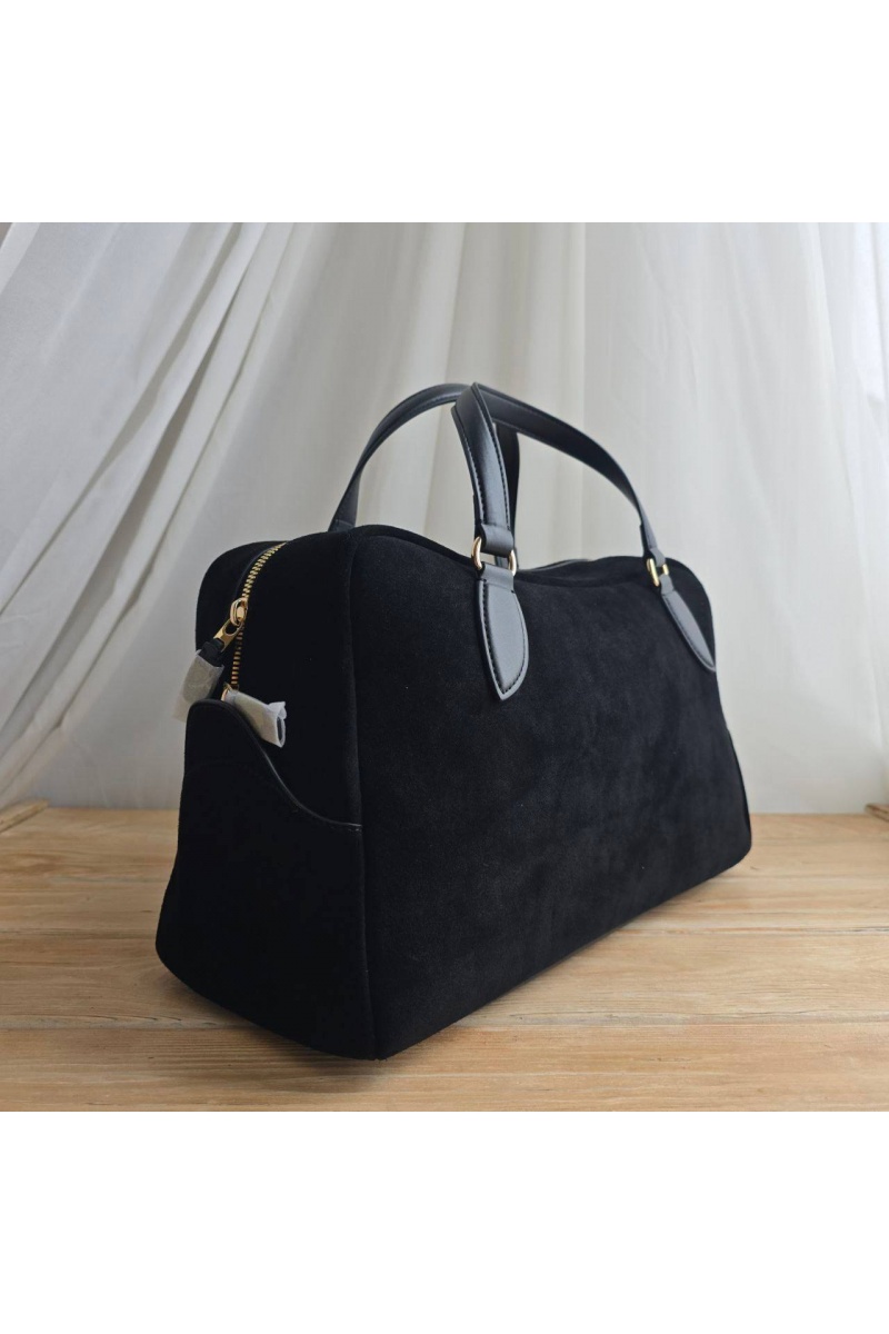 Loro Piana Замшевая сумка Medium Needle 39x23 см