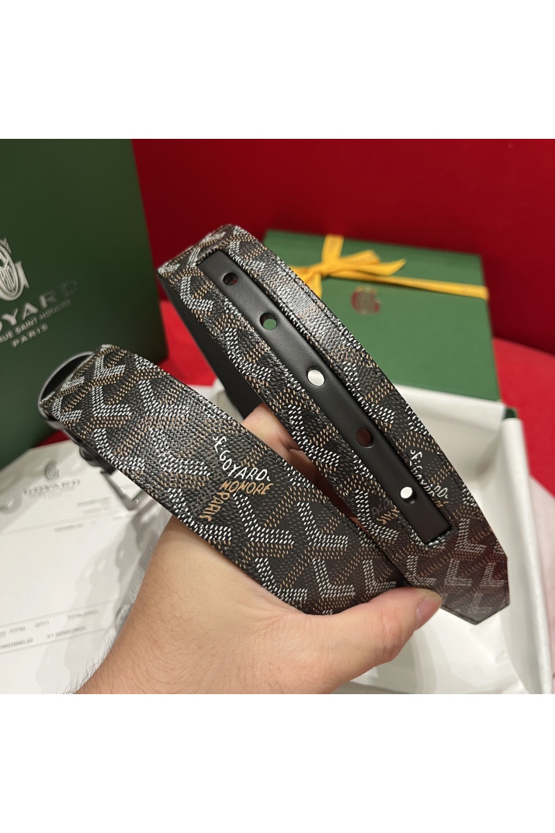 Designer Clothing Кожаный ремень Goyard Florida Goyardine premium 