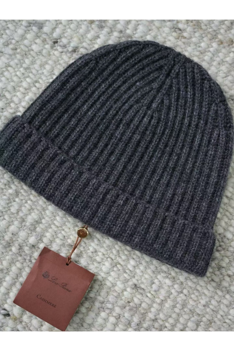Loro Piana Кашемировая шапка premium - Dark Flower Grey 
