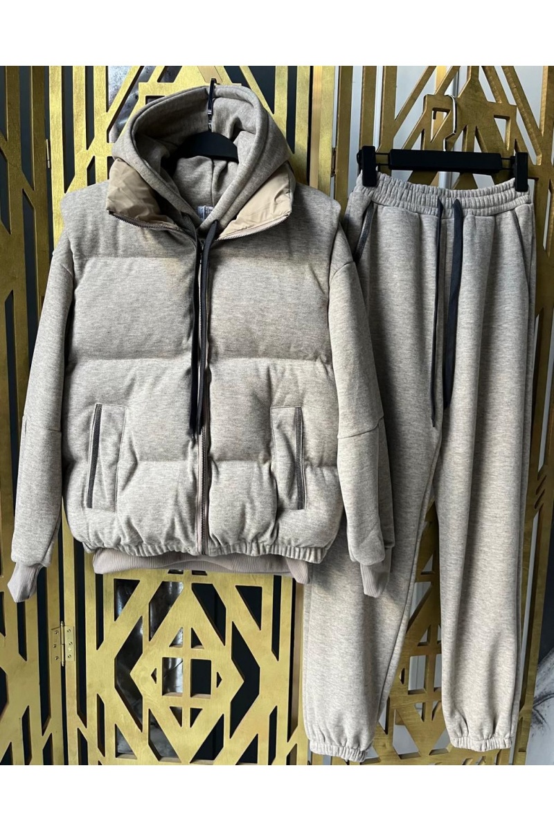 Designer Женский серый костюм тройка 