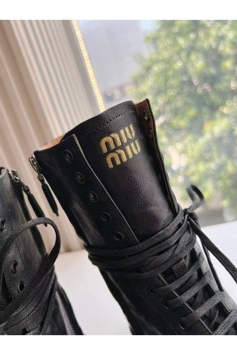 MIU MIU Женские ботинки Premium - Black
