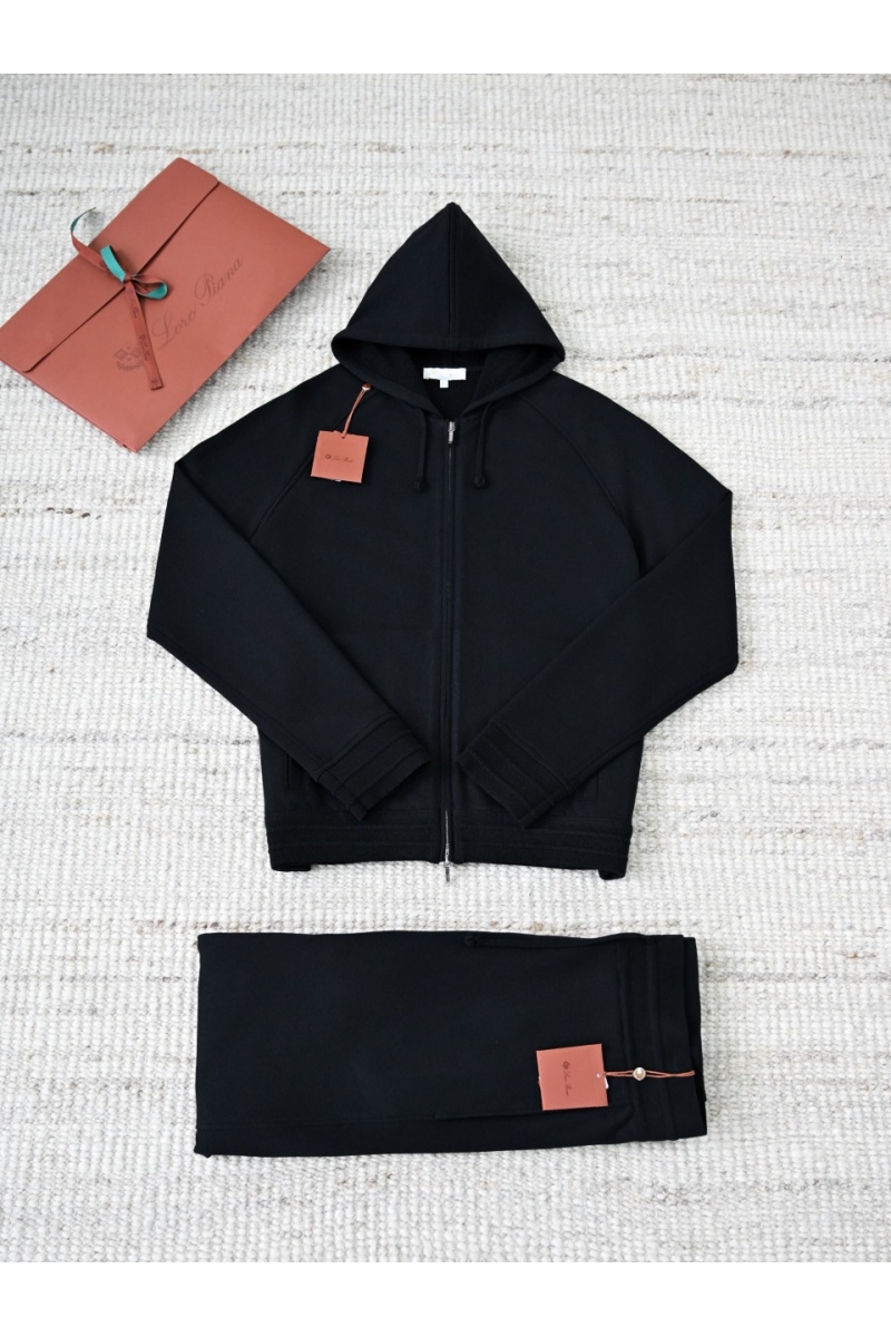 Loro Piana Чёрные спортивные штаны premium