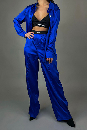 Женский синий костюм Tom Ford