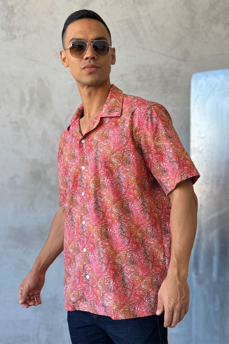 Dоlсе & Gаbbаnа Мужская красная рубашка floral-print 