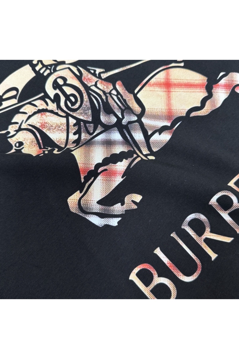Burberry Мужская чёрная футболка premium 
