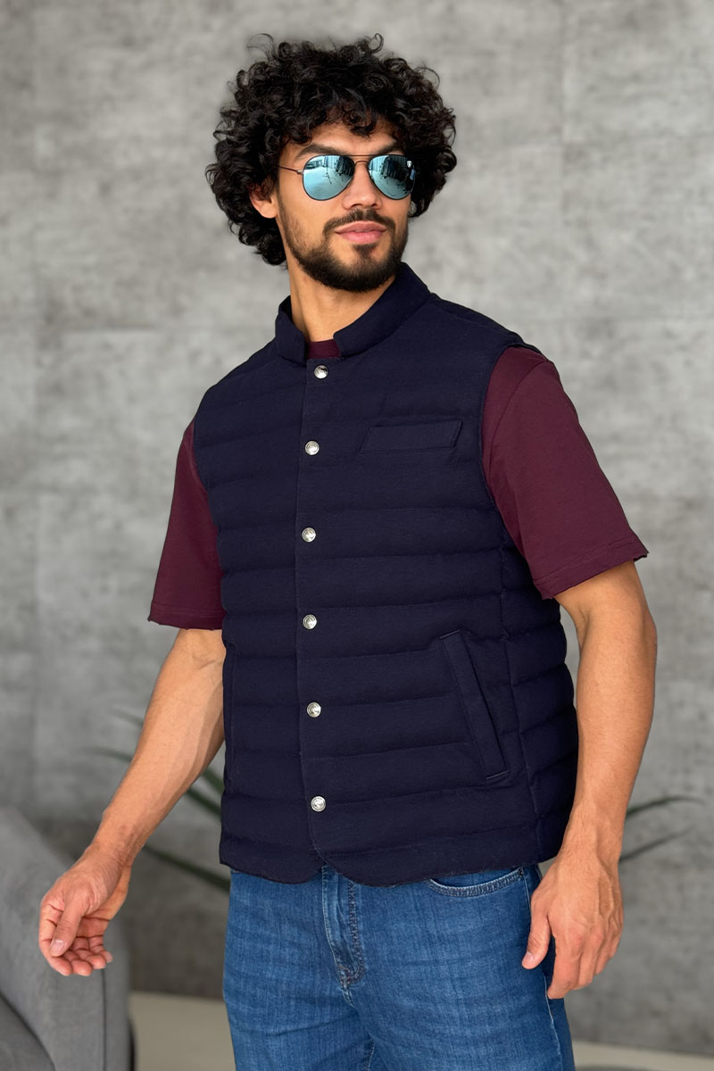 Loro Piana Мужской синий жилет 