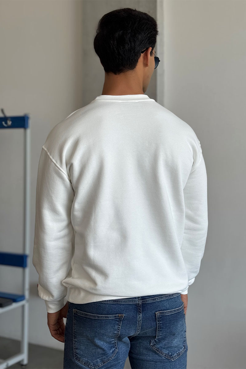 Casablanca Белый свитшот tennis club 