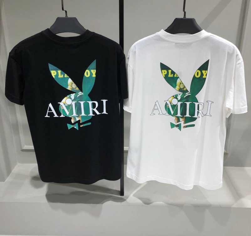 Amiri Чёрная оверсайз футболка Playboy Bunny