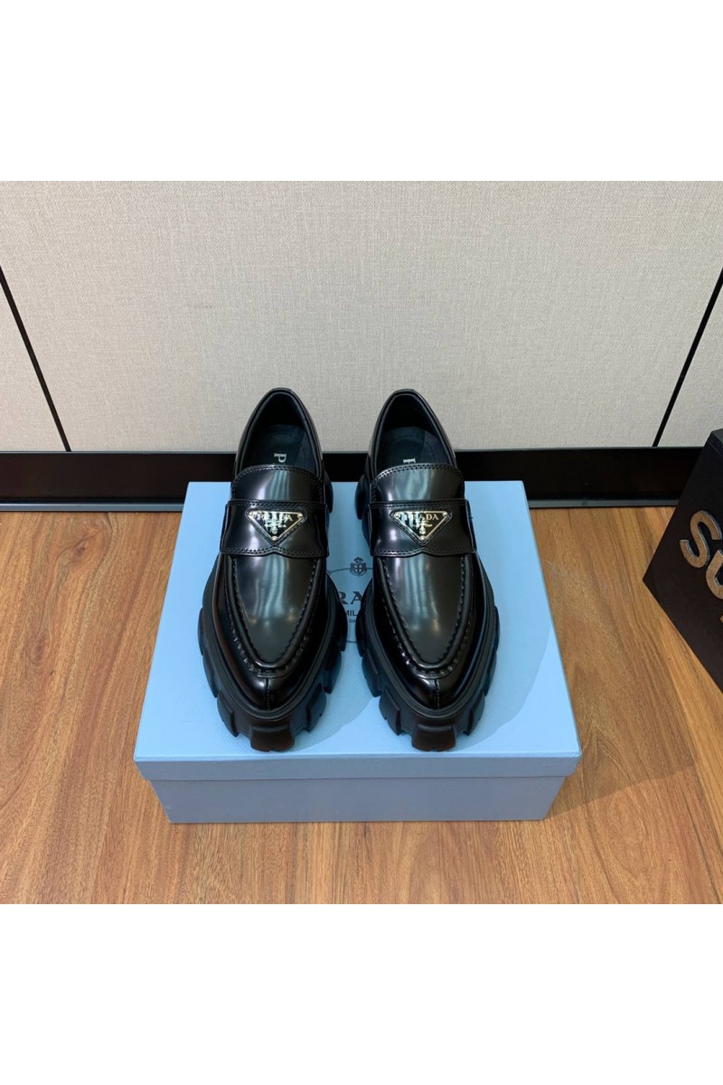 Prada Женские кожаные лоферы premium