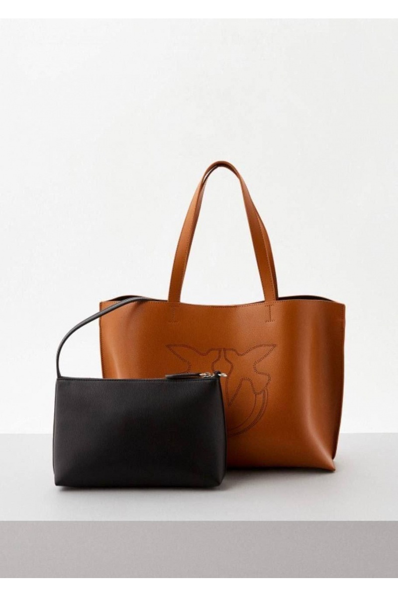  Кожаная женская сумка-шоппер  36x28 см