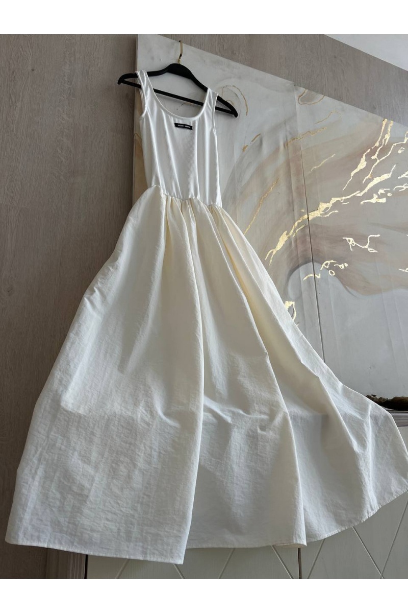 MIU MIU Женское платье белого цвета