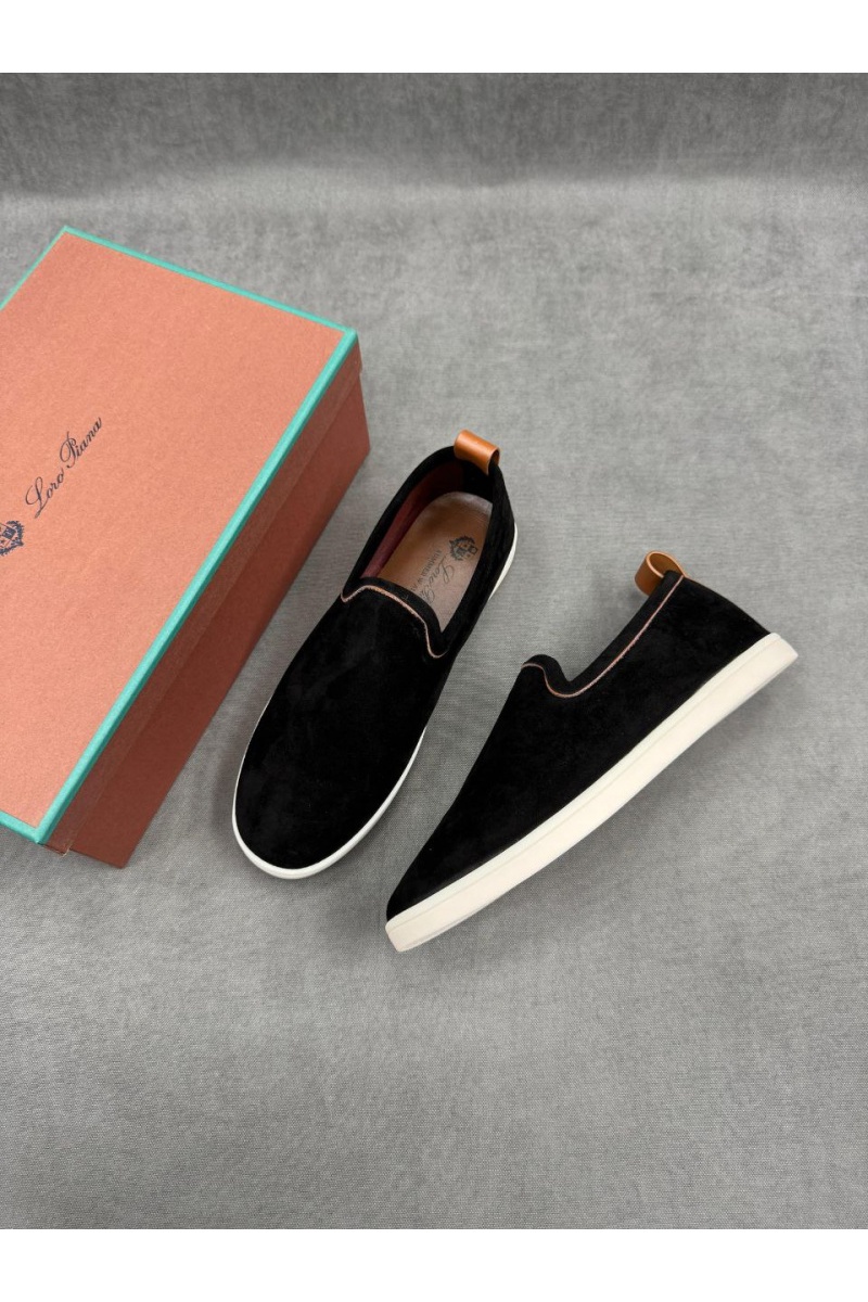 Loro Piana Мужские лоферы Venice Walk - Black