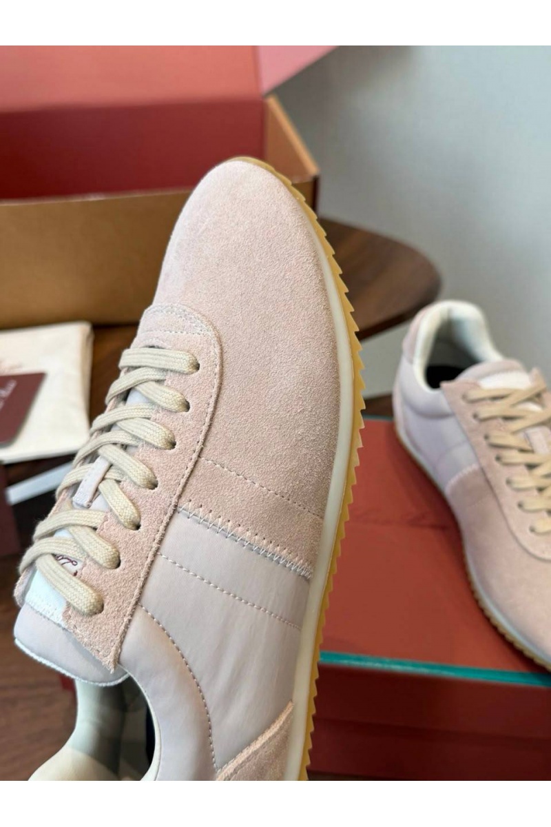 Loro Piana Женские замшевые кроссовки Fast Walk premium