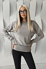 Женский трикотажный свитер Premium - Grey