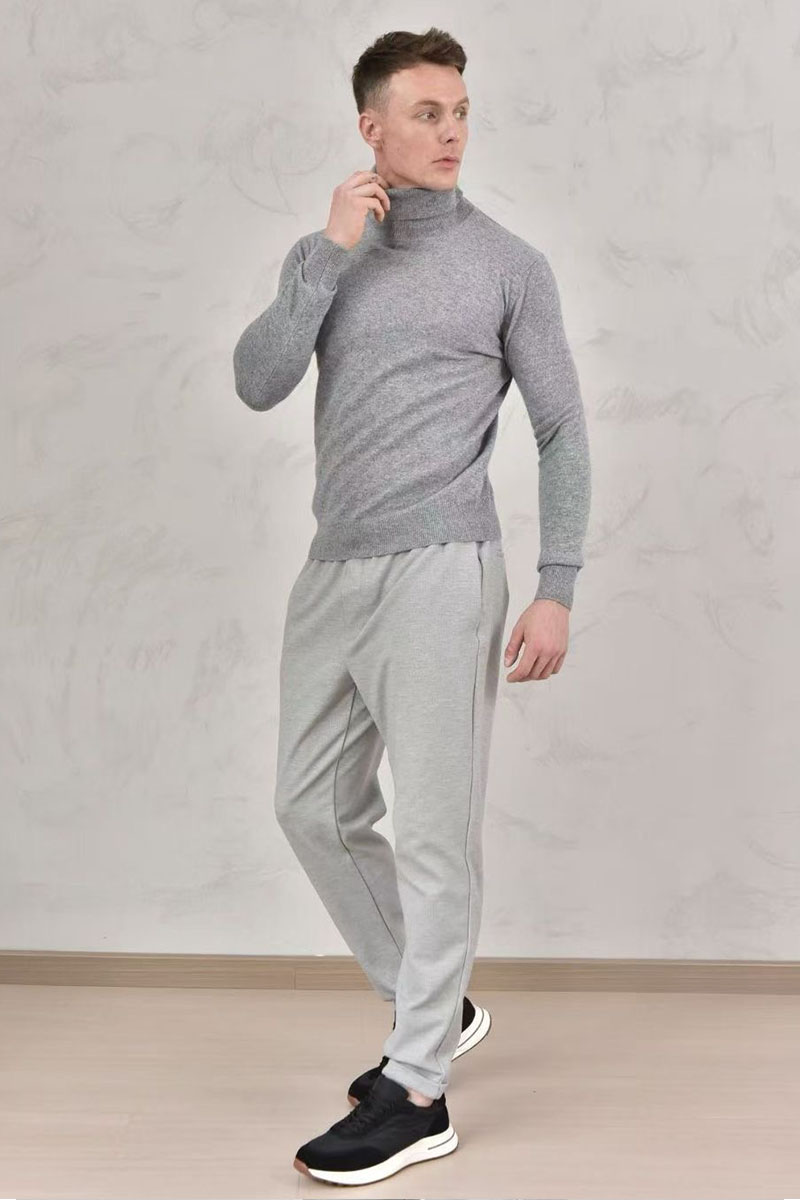 Loro Piana Мужская водолазка Premium - Light Gray