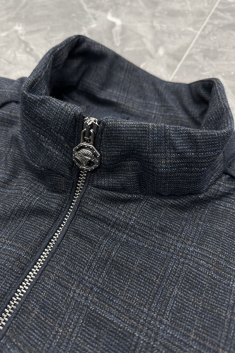 Stеfаnо Riссi Куртка тёмно-синего цвета logo-embroidered