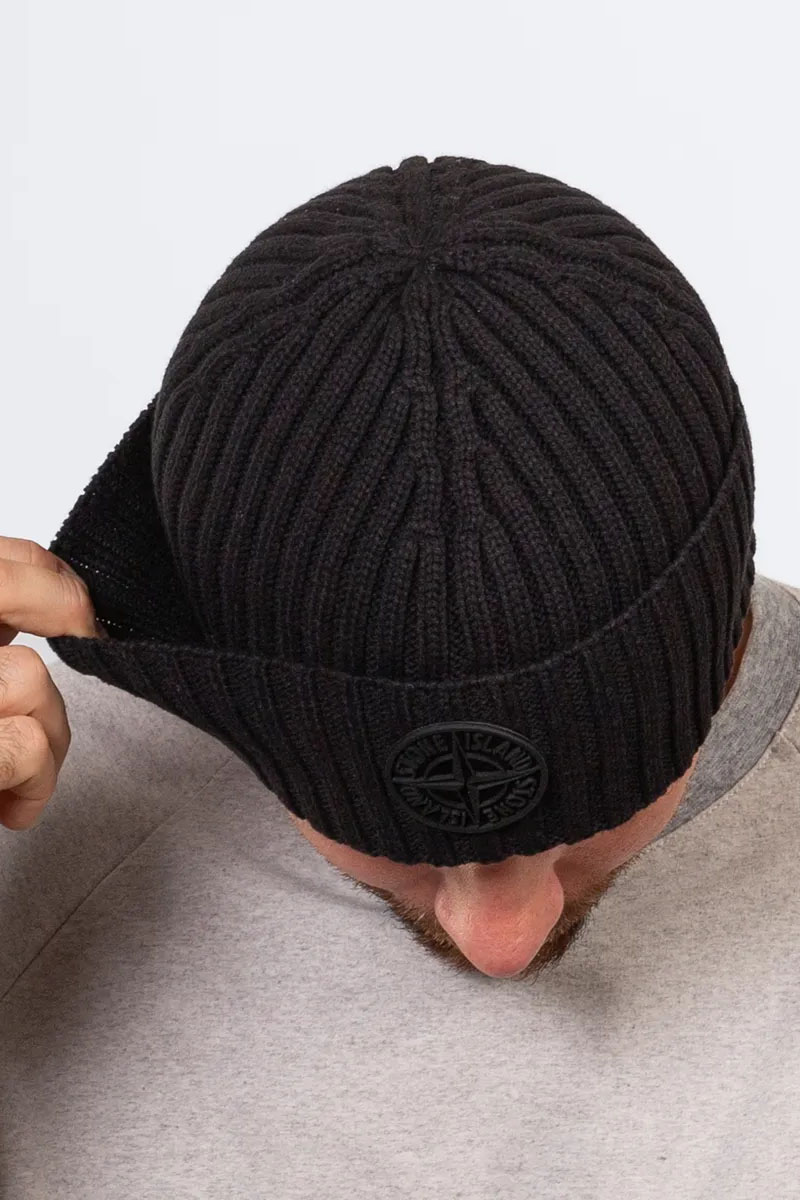 Stone Island Шапка compass-patch - Black