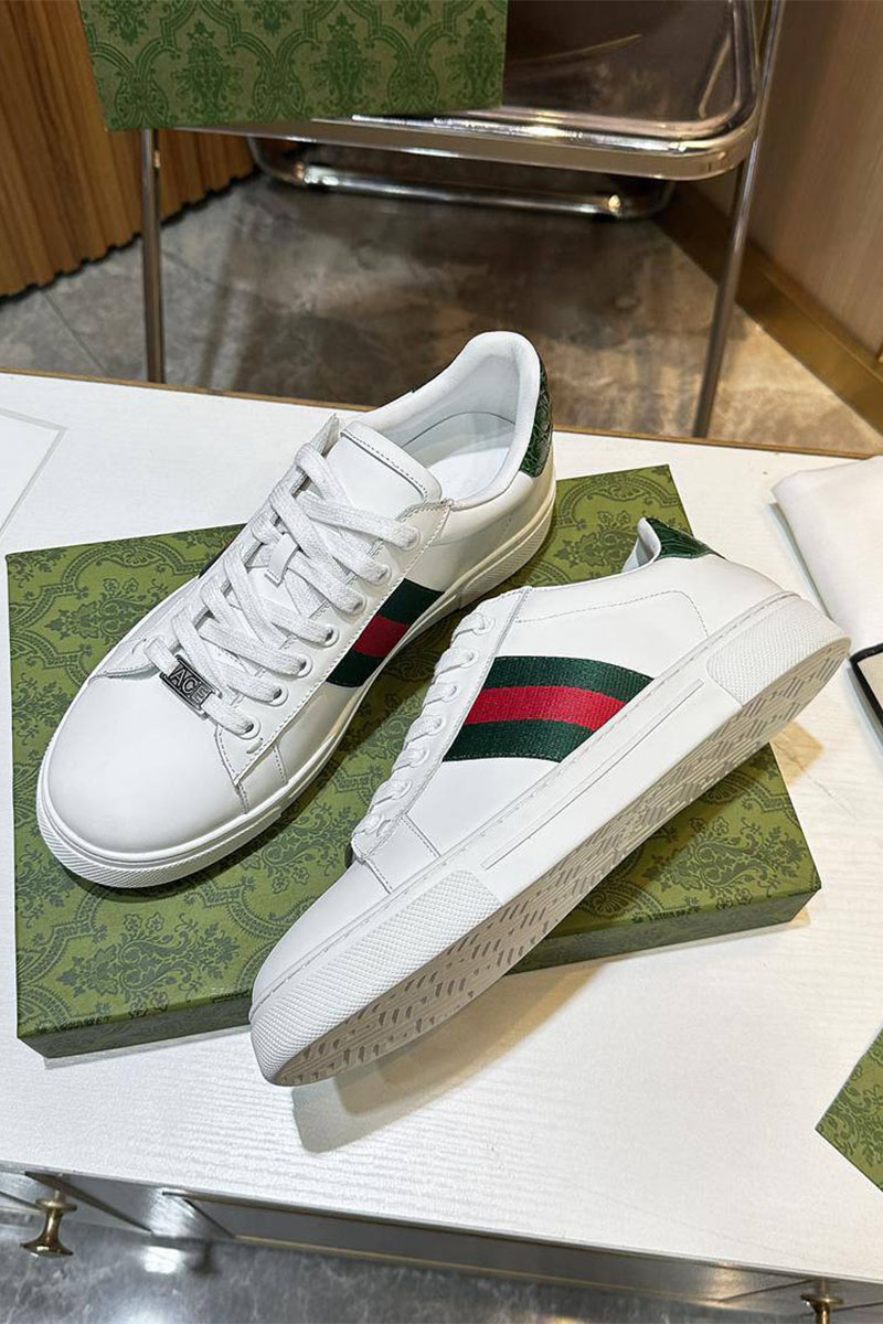 Gucci Мужские кроссовки Ace - White