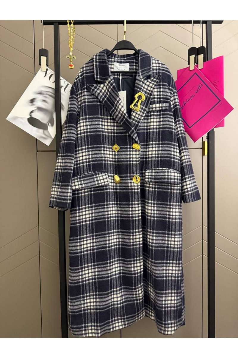 Schiaparelli Женское пальто в клетку premium