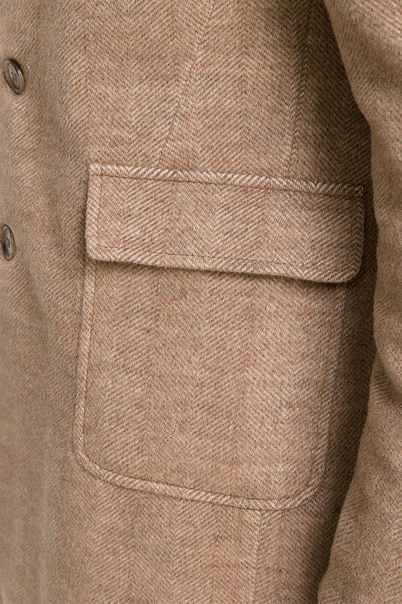 Loro Piana Кашемировое пальто logo-embroidered - Brown