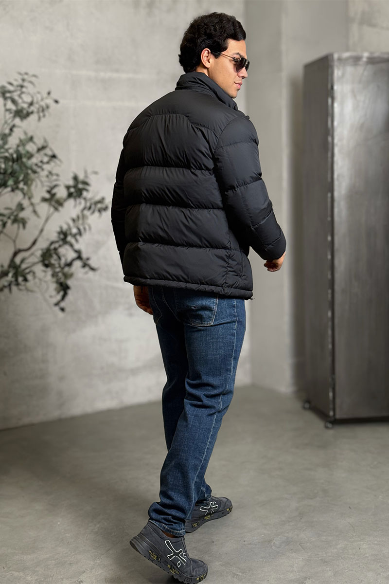 Polo Ralph Lauren Мужской чёрный пуховик pony-embroidered 