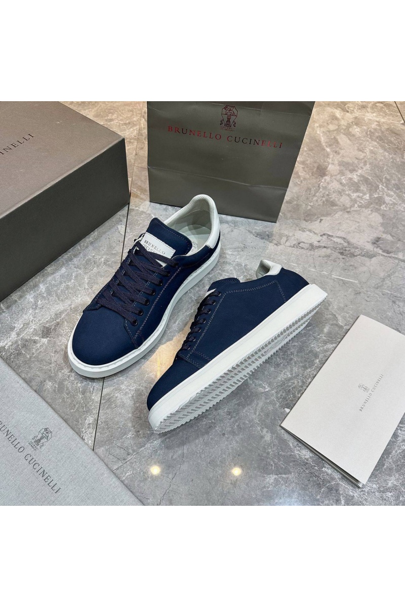 Designer Мужские кроссовки nubuck calfskin - Navy