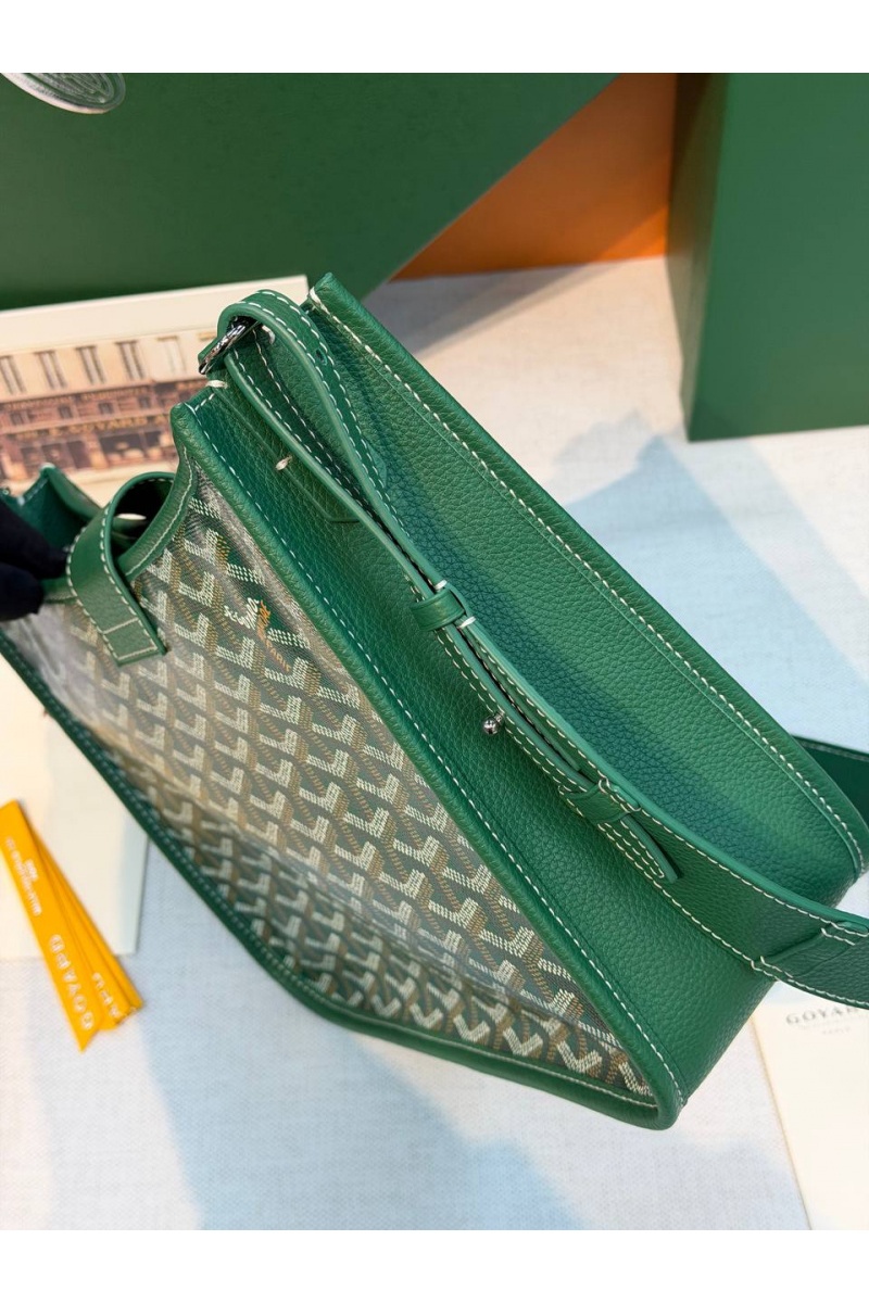 Designer Clothing Кожаная сумка Goyard Musette PM premium 28x22x10 см
