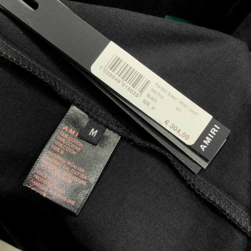 Amiri Чёрная оверсайз футболка Playboy Bunny