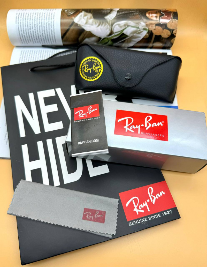Ray Ban Солнцезащитные очки Oval Metal - Blue