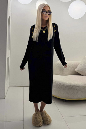 Женское чёрное платье Schiaparelli