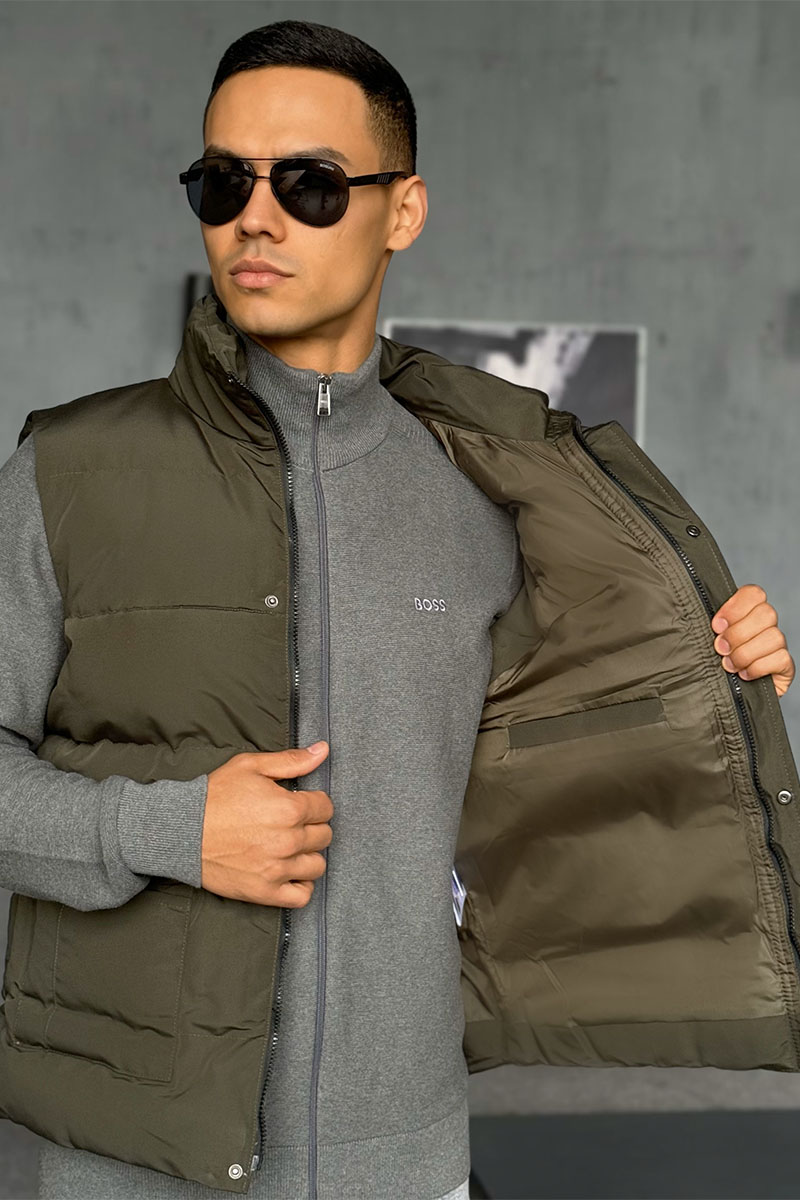 Canada Goose Жилет зелёного цвета logo-patch 