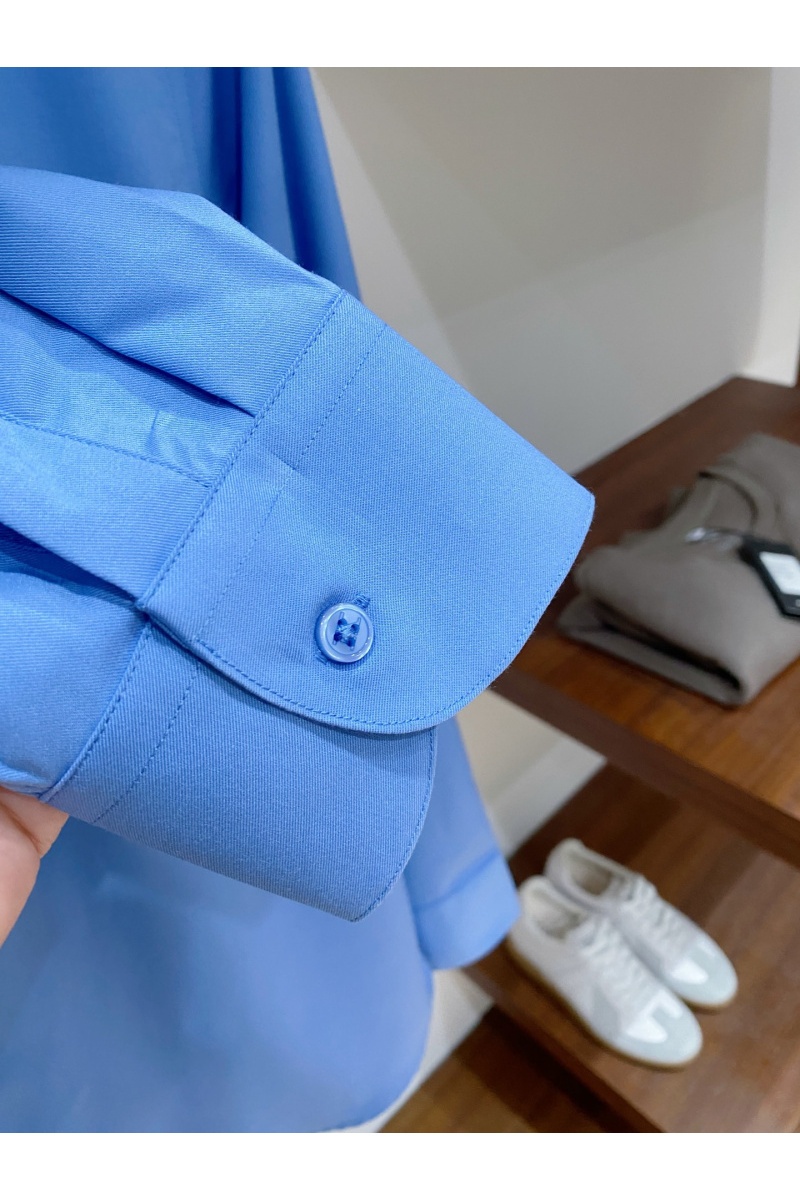 Kiton Мужская синяя рубашка premium