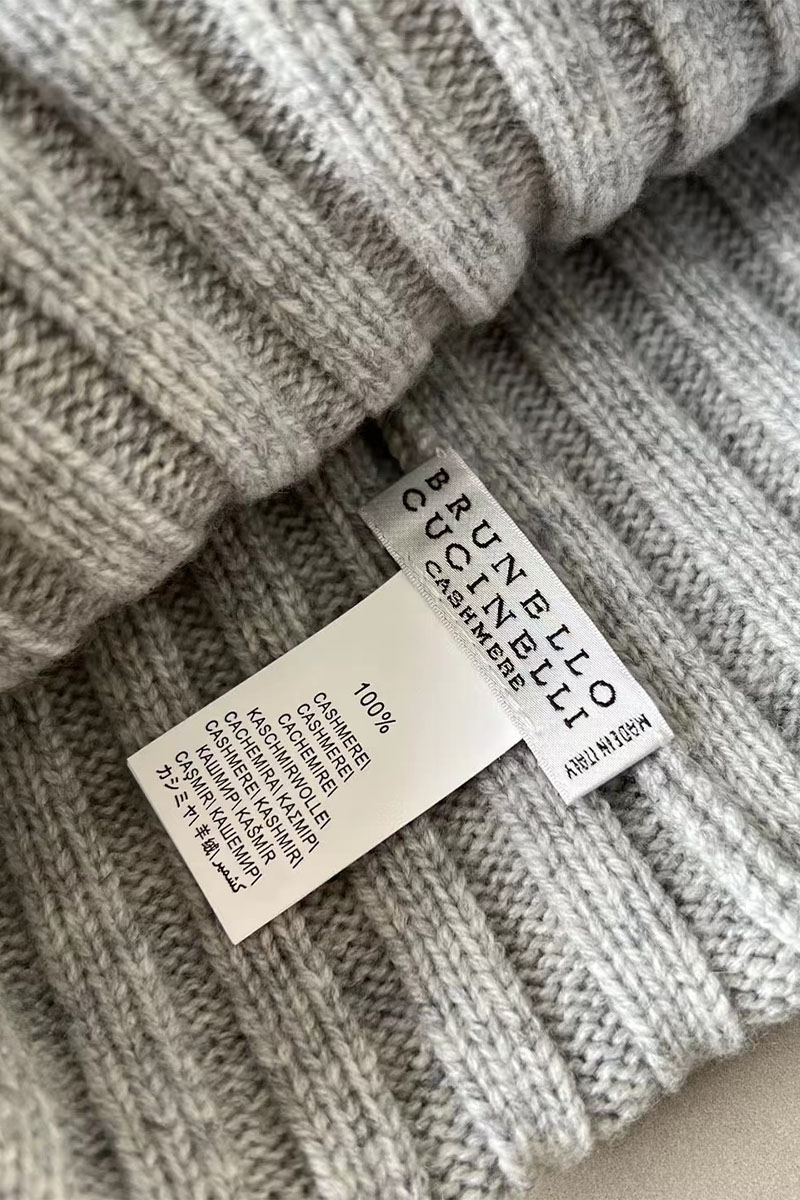 Designer Кашемировый шарф Premium - Grey 