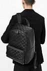 Чёрный кожаный рюкзак Racer Monogram Shadow 38x30x18 см