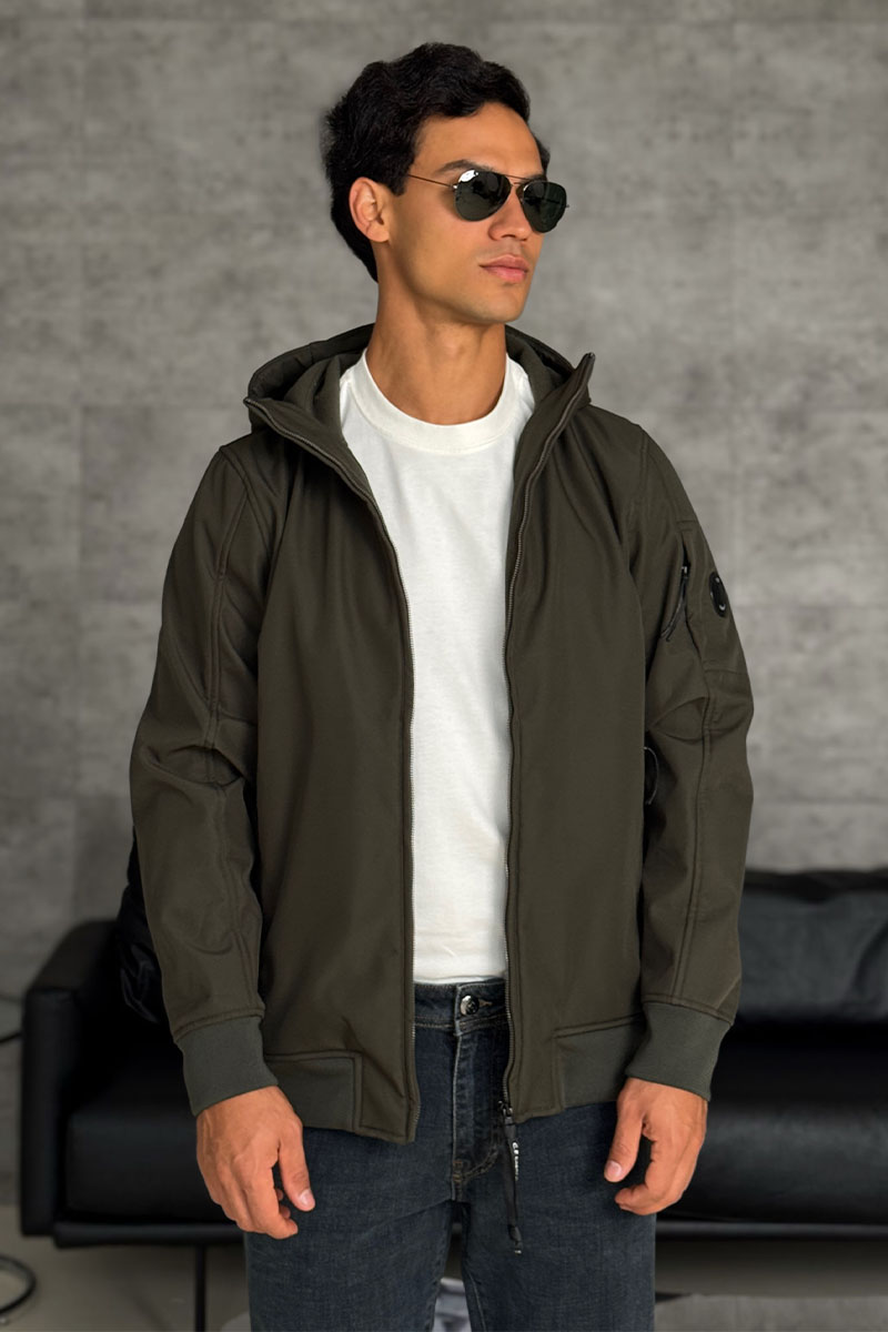 C.P. Company Зелёная ветровка Pro-Tek lens detail 