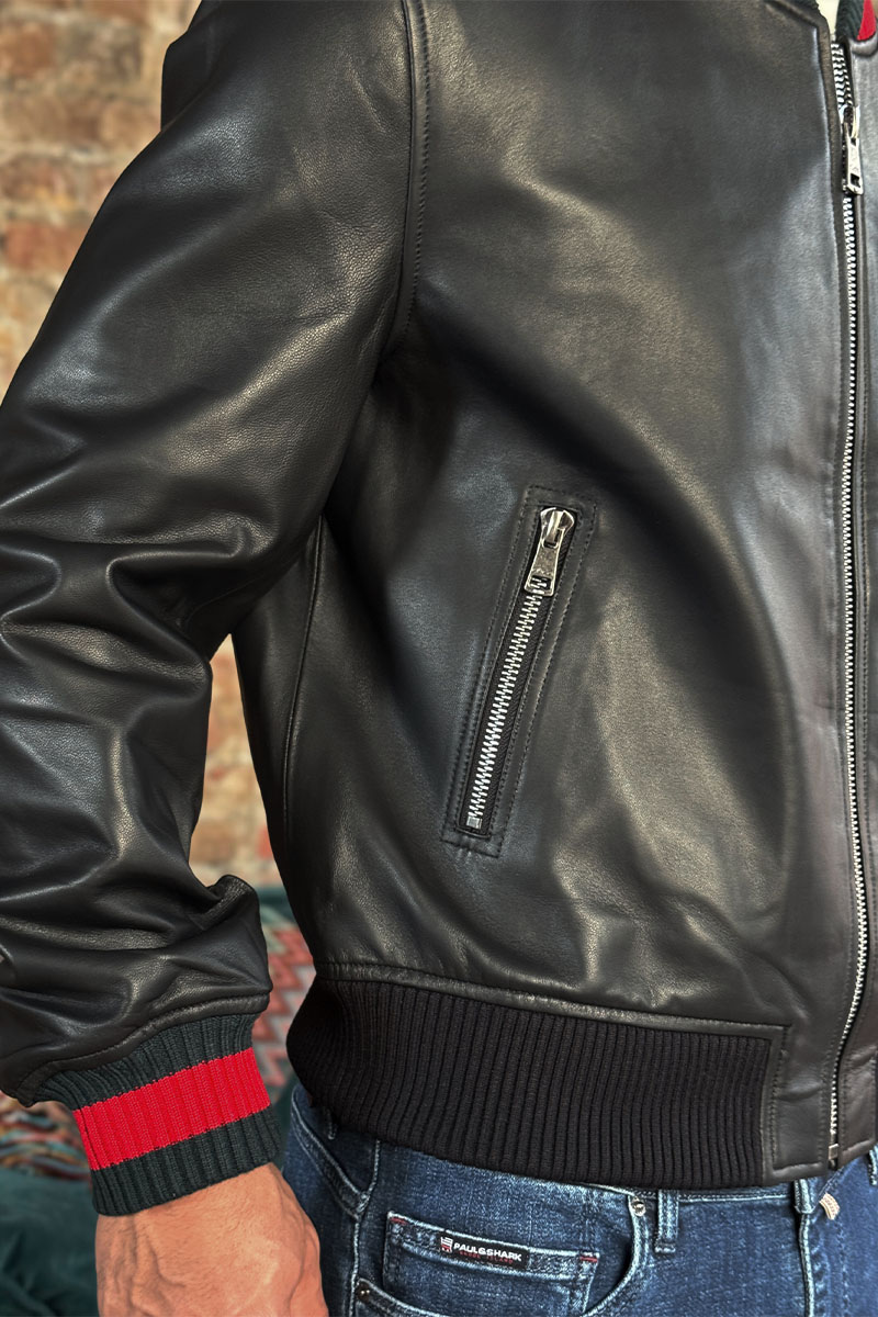 Gucci Кожаная куртка premium