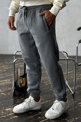 Серые штаны на флисе