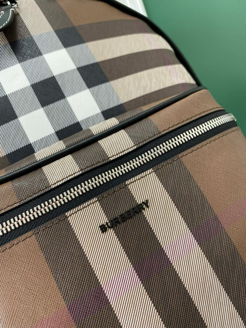 Burberry Кожаный рюкзак Dark Birch Brown Premium 30.5x14.5x42.5 см