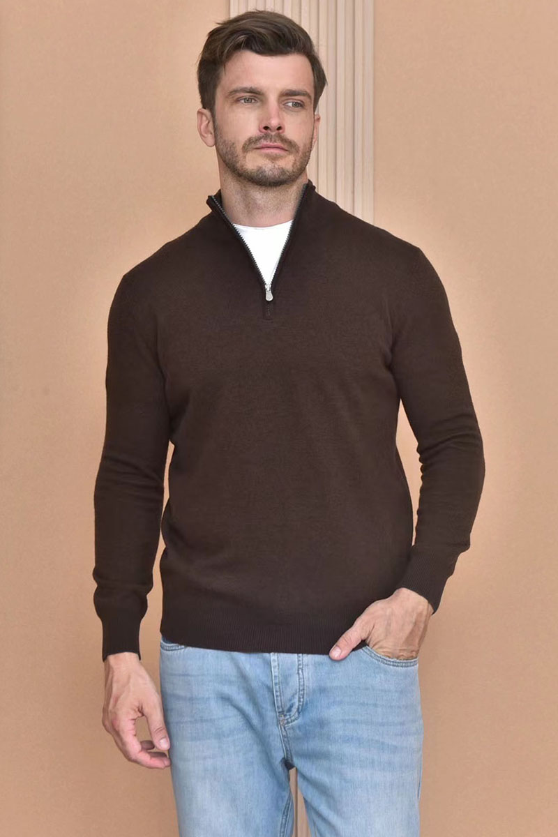 Designer Кашемировый свитер Premium - Brown