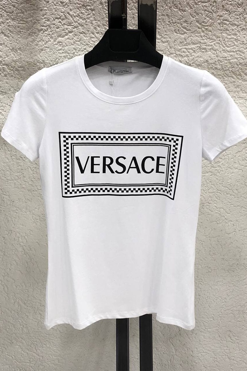 Versace Белая женская футболка