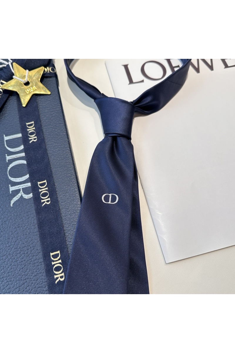 Dior Галстук logo-embroidered premium - Navy