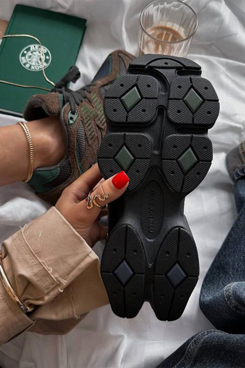 New Balance Кроссовки 9060 - Brown / Dark Green