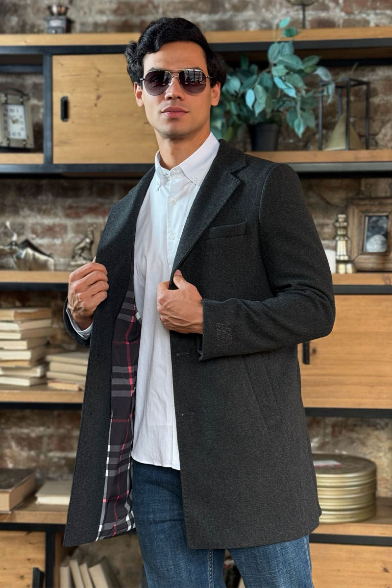 Burberry Мужское пальто London England - Grey