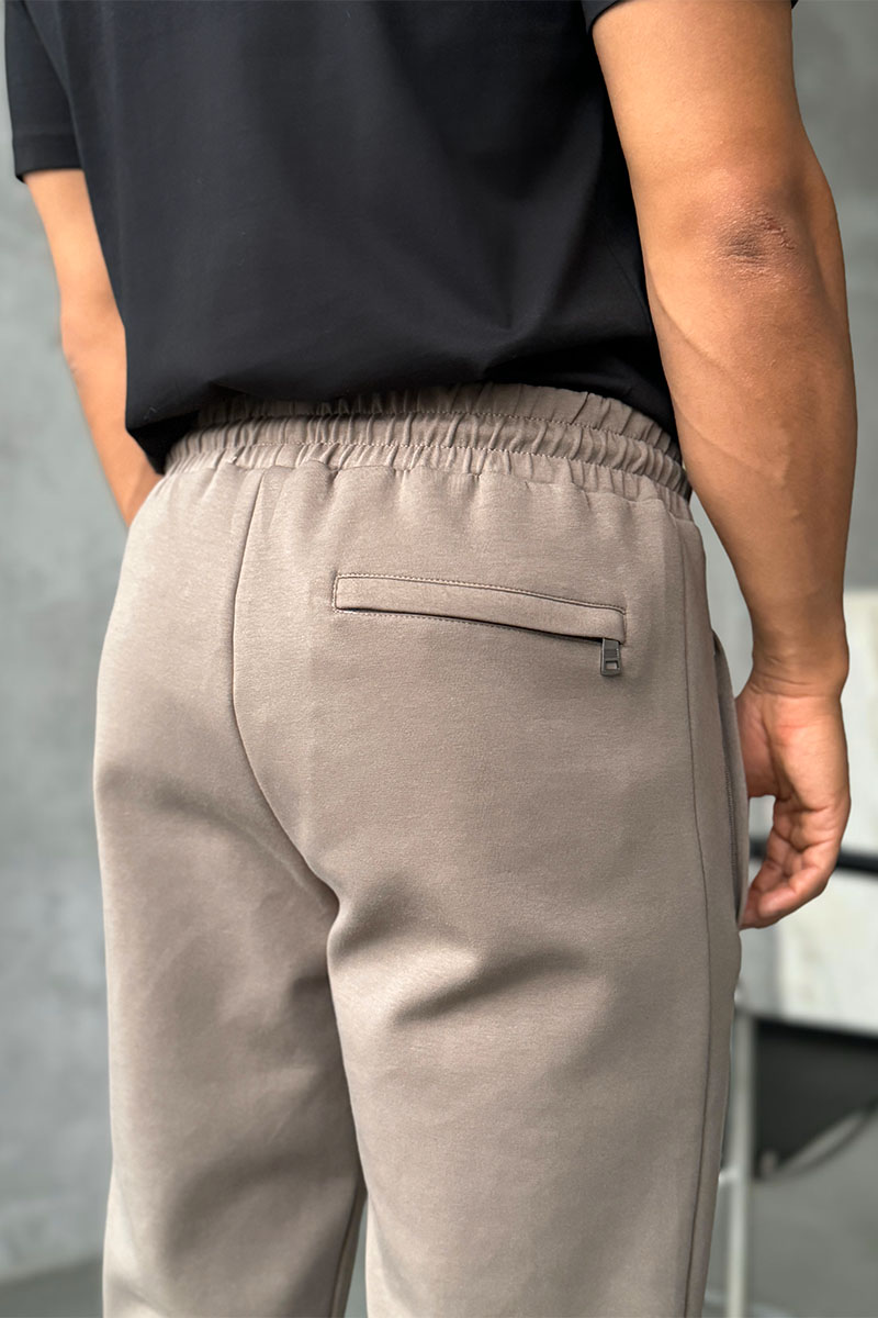 Tommy Hilfiger Спортивные штаны бежевого цвета logo-embroidered