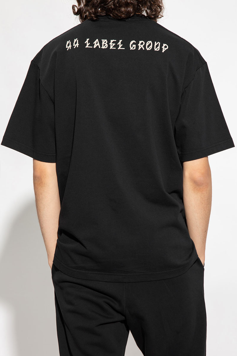 Designer Clothing Чёрная оверсайз футболка 44 LABEL GROUP
