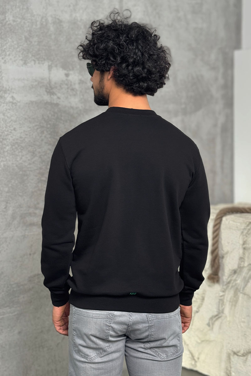 Givenchy Мужской чёрный свитшот Paris logo-embroidered