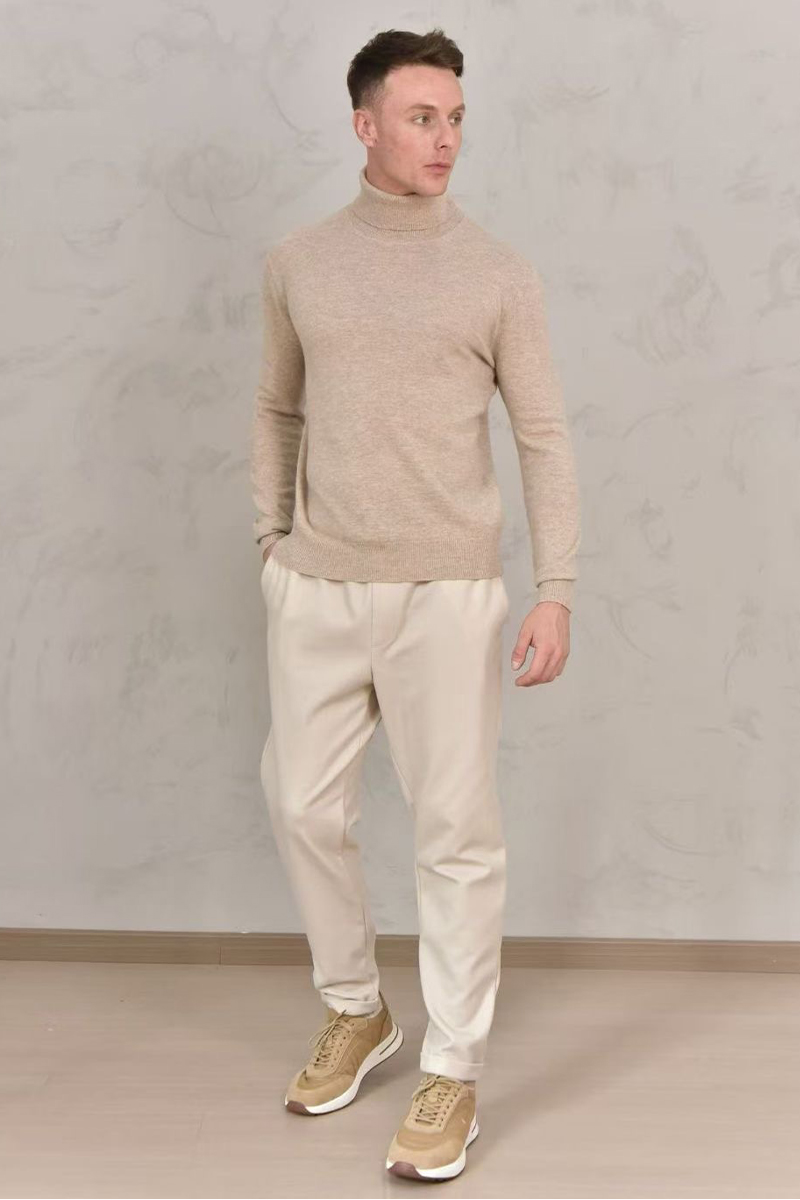 Loro Piana Мужская водолазка Premium - Light Tan