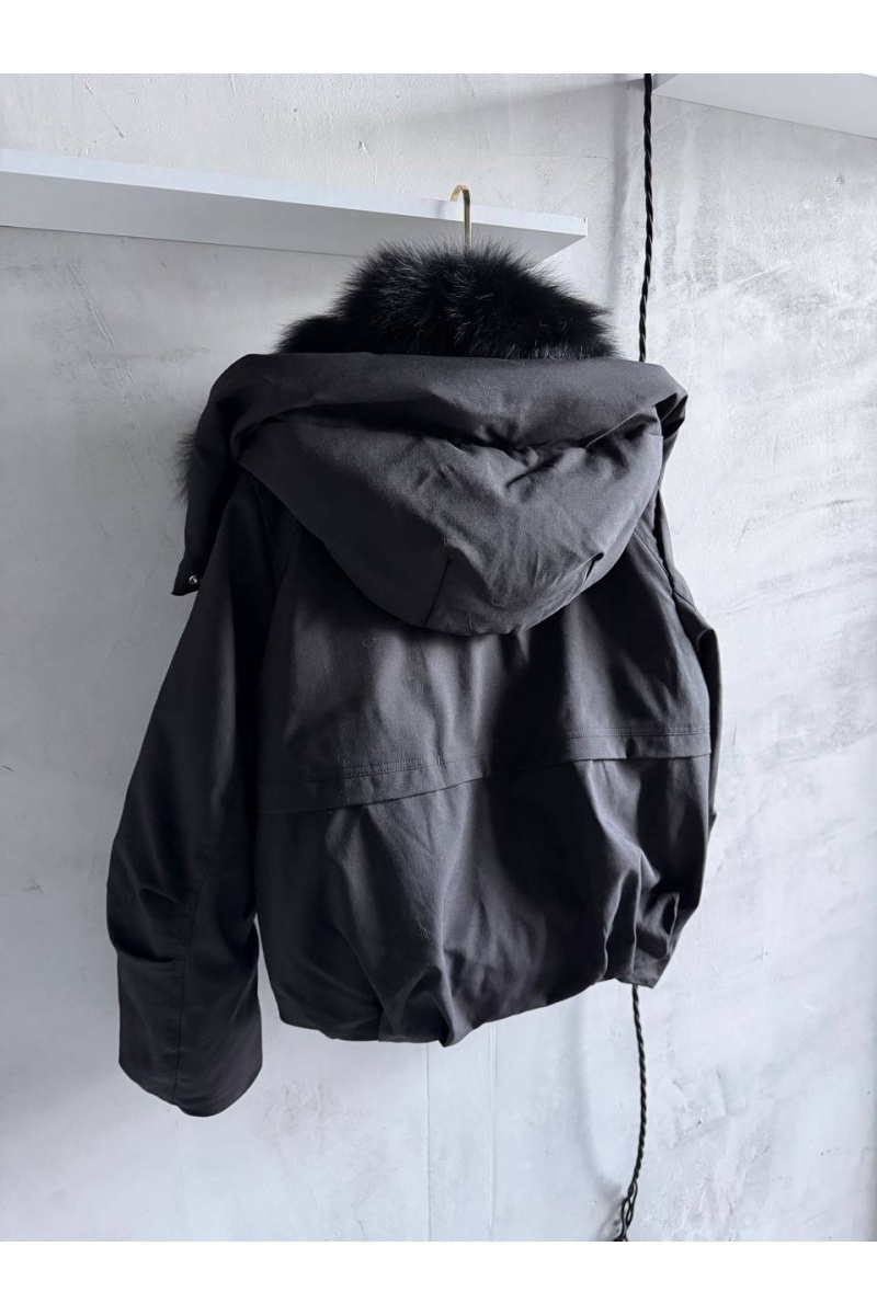 Max Mara Женский бомбер с натуральным мехом premium