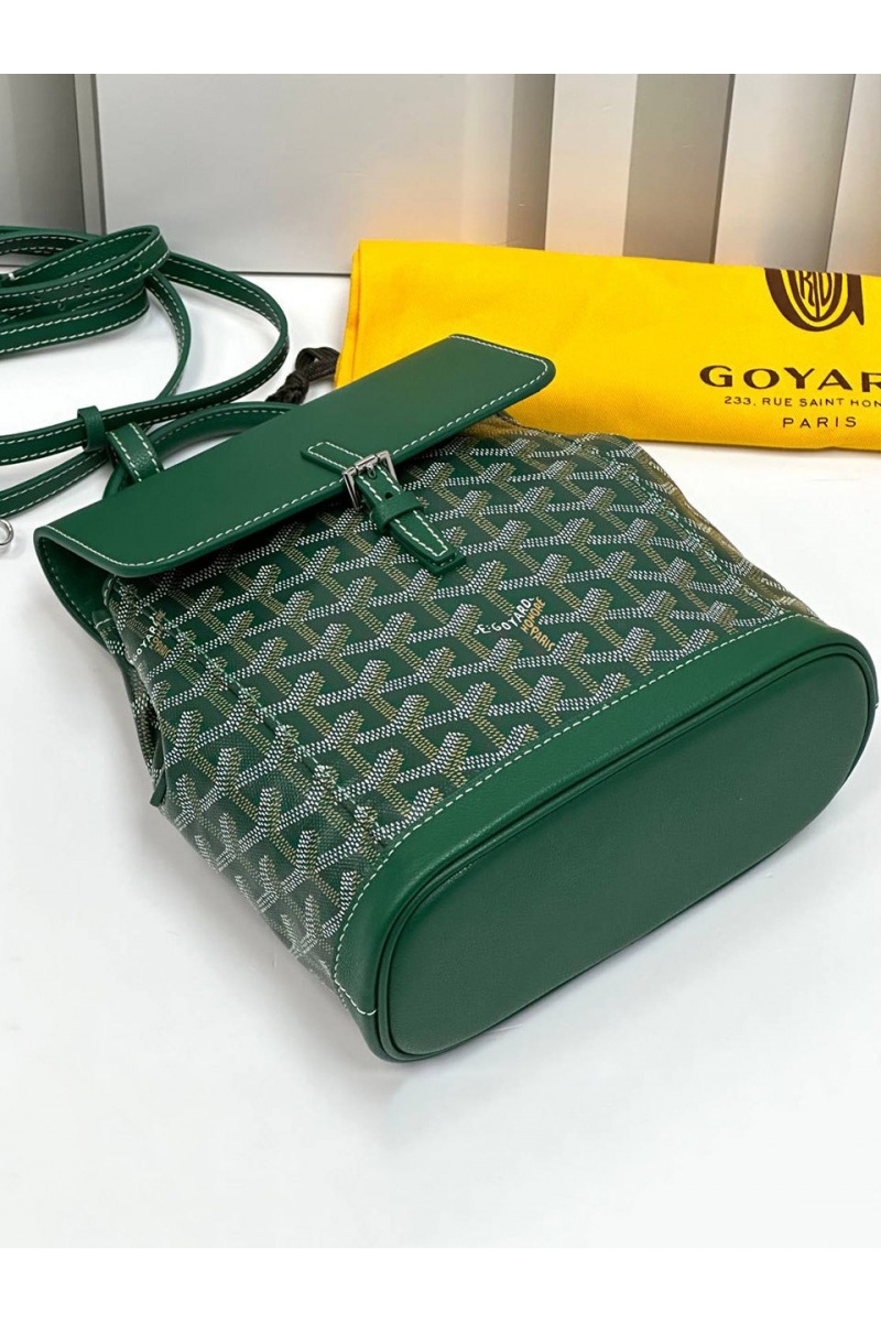 Designer Clothing Женский рюкзак Goyard Alpin Mini Premium 23x19x9.5 см - Green