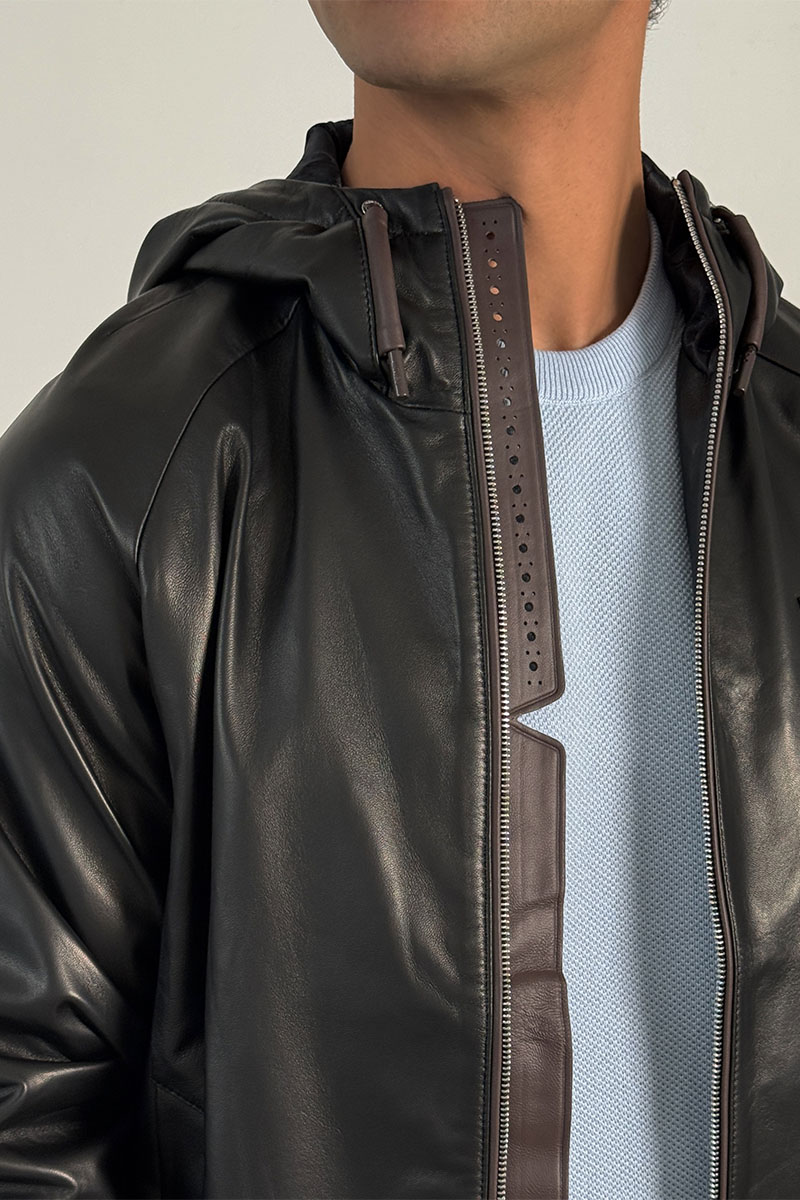 Designer Clothing Мужская кожаная куртка Berluti Premium